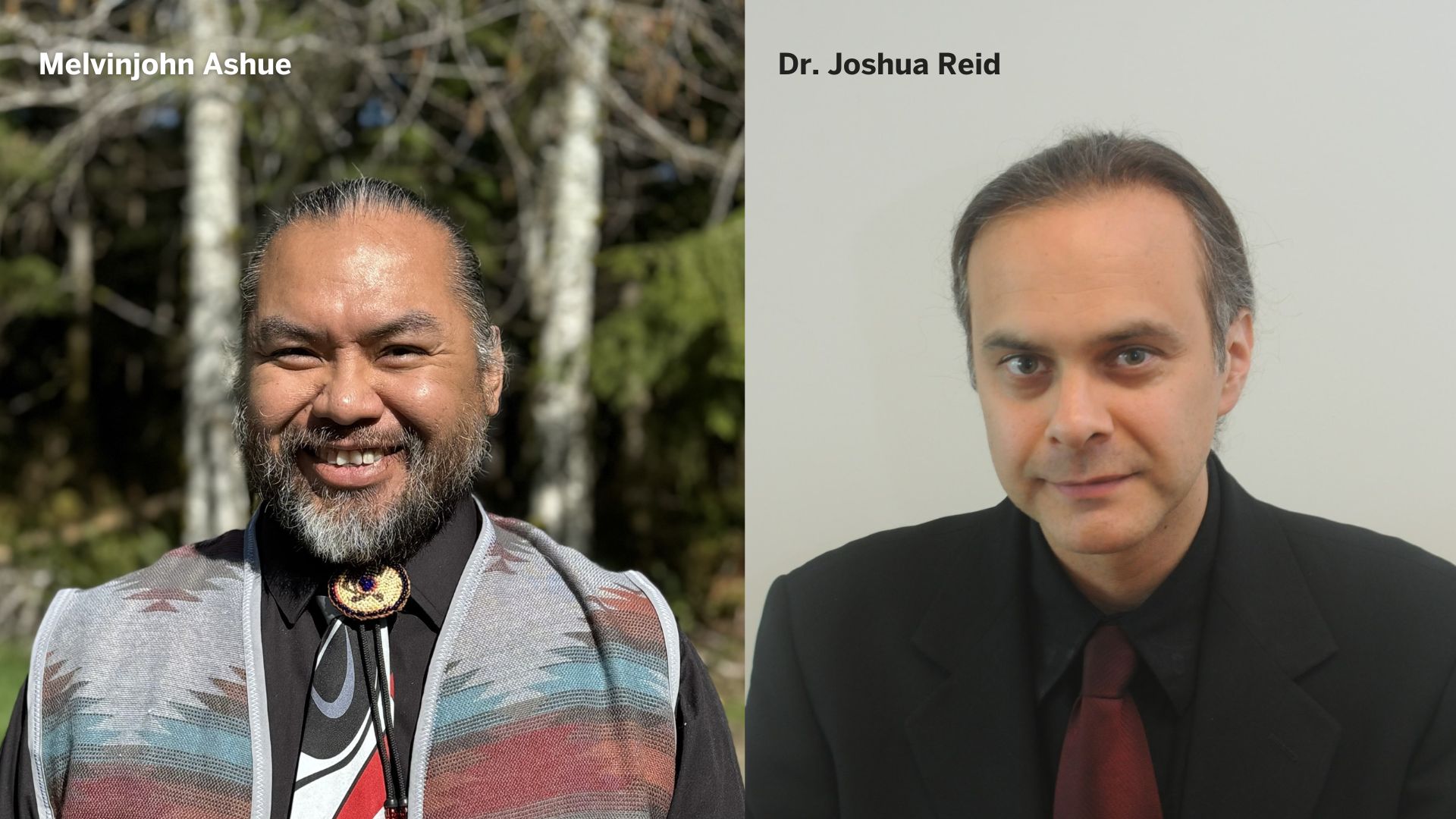 Dr. Joshua Reid and Melvinjohn Ashue