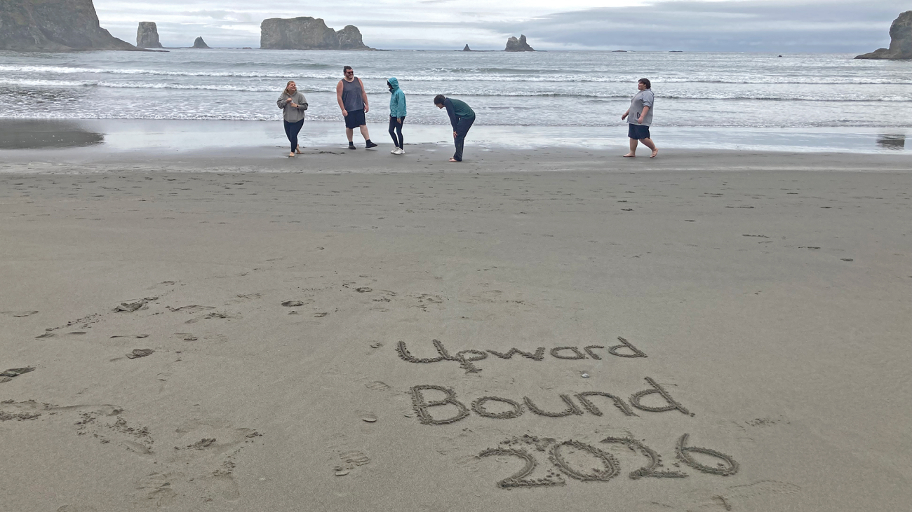 Upward Bound Students enjoying a field trip to the Pacific Coast.